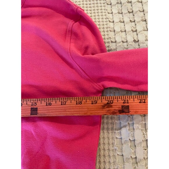 M & C Sportswear T Shirt Bright Pink Size XL Christmas Tree Long Sleeve Holiday - Picture 8 of 9